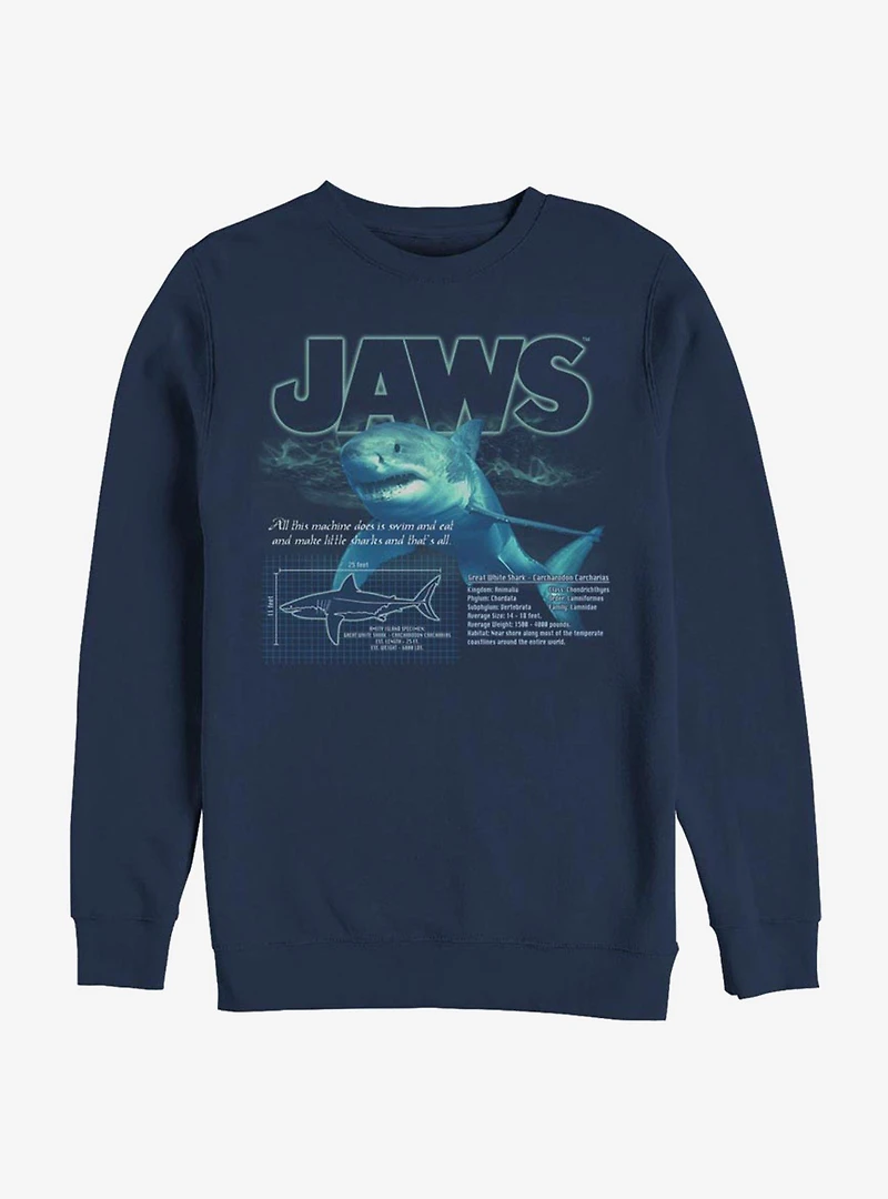 Jaws Shark Blueprint Sweatshirt