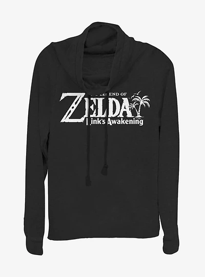 Nintendo The Legend of Zelda Link's Awakening Cowl Neck Long-Sleeve Girls Top