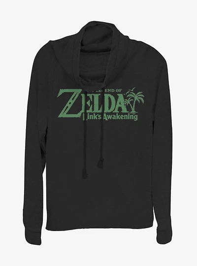 Nintendo The Legend of Zelda Link's Awakening Cowl Neck Long-Sleeve Girls Top