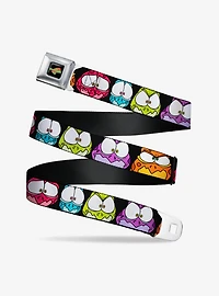 Space Jam Nerdlucks Faces Close Up Seatbelt Belt