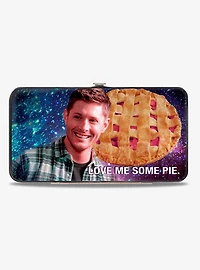 Supernatural Dean Smiling Pie Galaxy Hinged Wallet