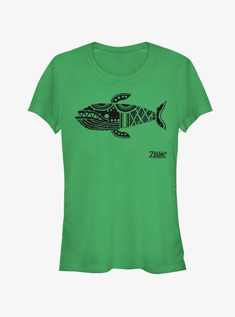 Nintendo The Legend of Zelda: Link's Awakening Wale Glyph Girls T-Shirt