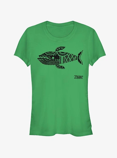 Nintendo The Legend of Zelda: Link's Awakening Wale Glyph Girls T-Shirt