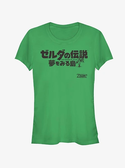 Nintendo The Legend of Zelda: Link's Awakening Japanese Logo Girls T-Shirt