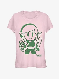 Nintendo The Legend of Zelda: Link's Awakening Link Avatar Outline Girls T-Shirt