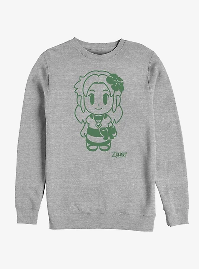Nintendo The Legend of Zelda: Link's Awakening Marin Avatar Outline Sweatshirt