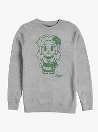 Nintendo The Legend of Zelda: Link's Awakening Marin Avatar Outline Sweatshirt