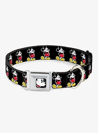 Disney Classic Mickey Mouse Pose Seatbelt Buckle Dog Collar