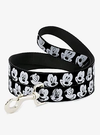 Disney Mickey Mouse Expressions Close Up Dog Leash