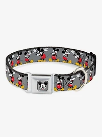 Disney Mickey Mouse Glasses Poses Seatbelt Buckle Dog Collar