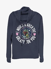 Star Wars Search The Galaxy Cowl Neck Long-Sleeve Girls Top