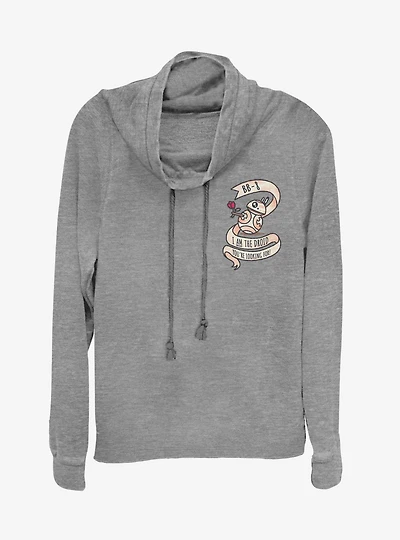 Star Wars BB-8 Droid V-Day Cowl Neck Long-Sleeve Girls Top