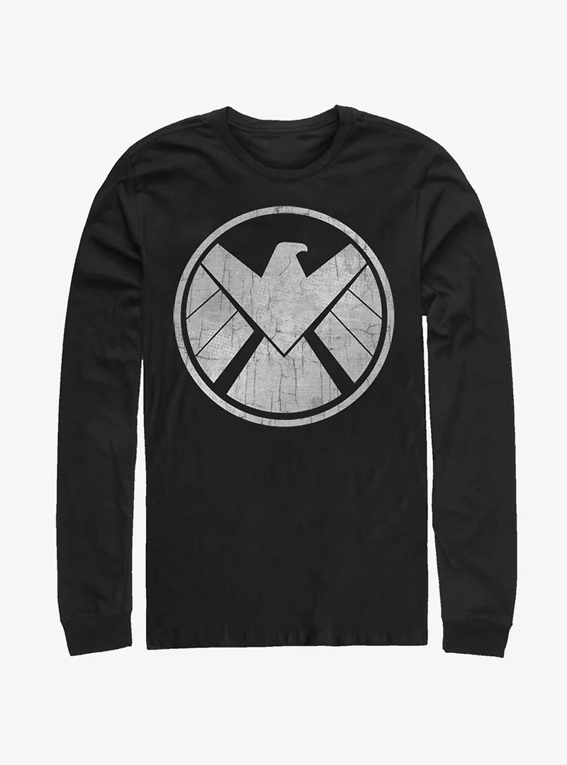 Marvel Avengers Vintage Shield Long-Sleeve T-Shirt