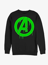 Marvel Avengers Green Slime Logo Sweatshirt