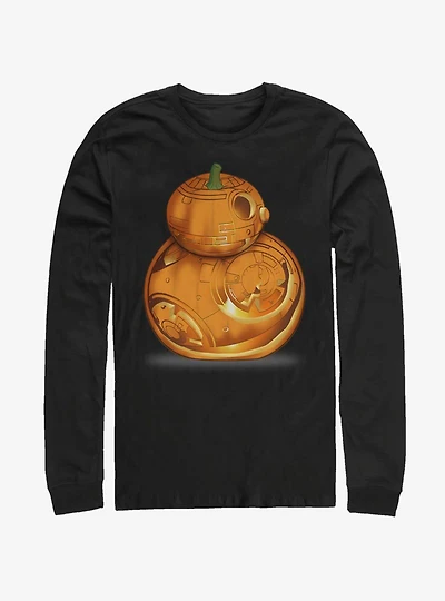 Star Wars Episode VII The Force Awakens BB-8 Pumpkin Long-Sleeve T-Shirt