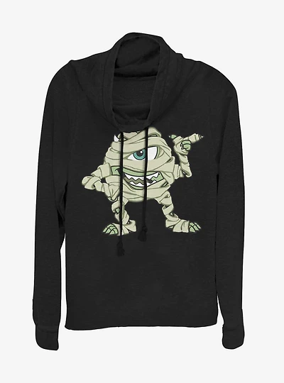Disney Pixar Monsters University Mummy Mike Cowlneck Long-Sleeve Womens Top