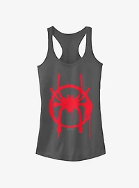 Marvel Spider-Man Miles Symbol Girls Tank
