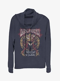 Marvel X-Men Dark Phoenix Rising Cowl Neck Long-Sleeve Girls Top