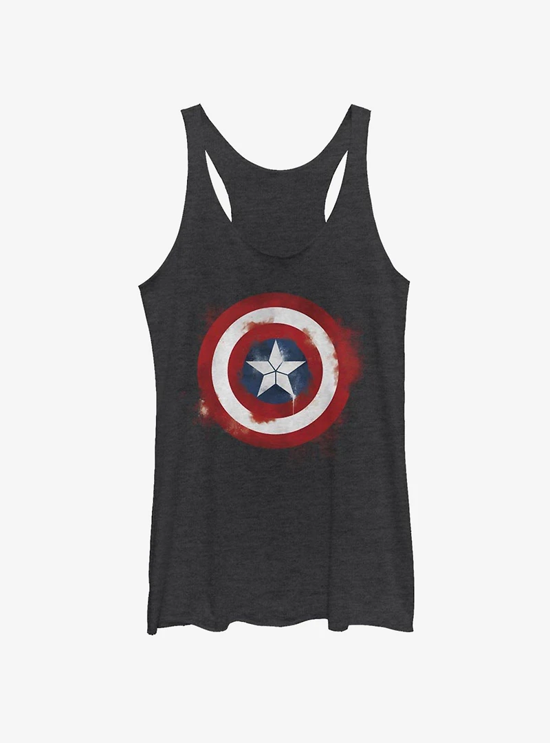 Marvel Captain America Spray Logo Girls Tank