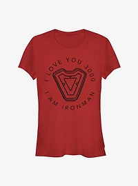 Marvel Avengers: Endgame Iron Man's Heart Girls T-Shirt