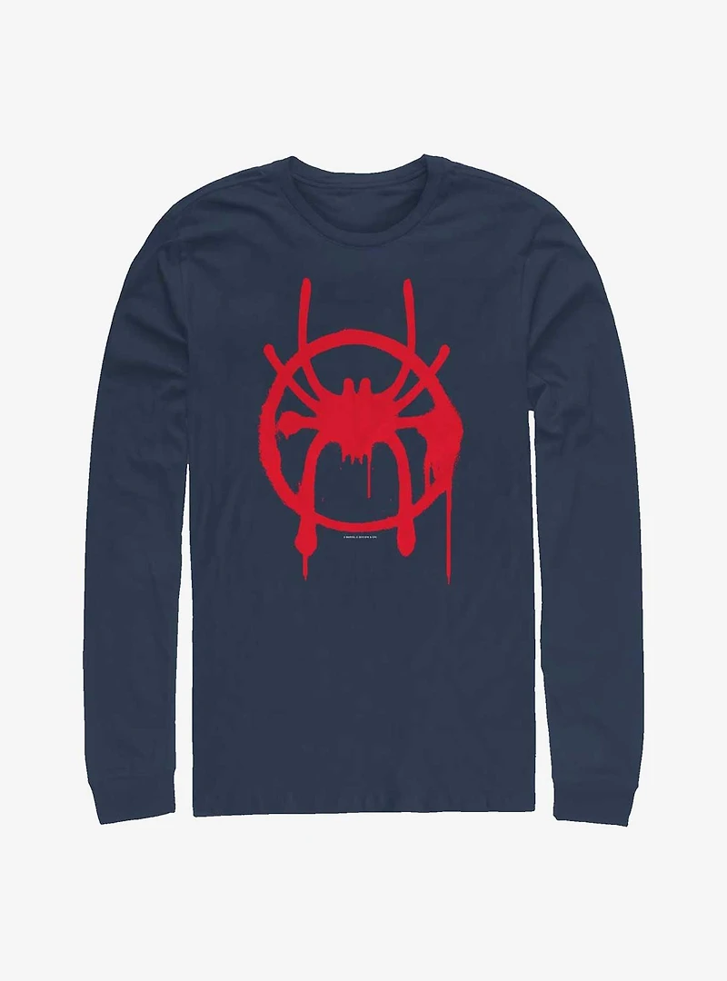 Marvel Spider-Man Miles Symbol Long-Sleeve T-Shirt