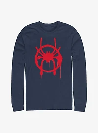Marvel Spider-Man Miles Symbol Long-Sleeve T-Shirt