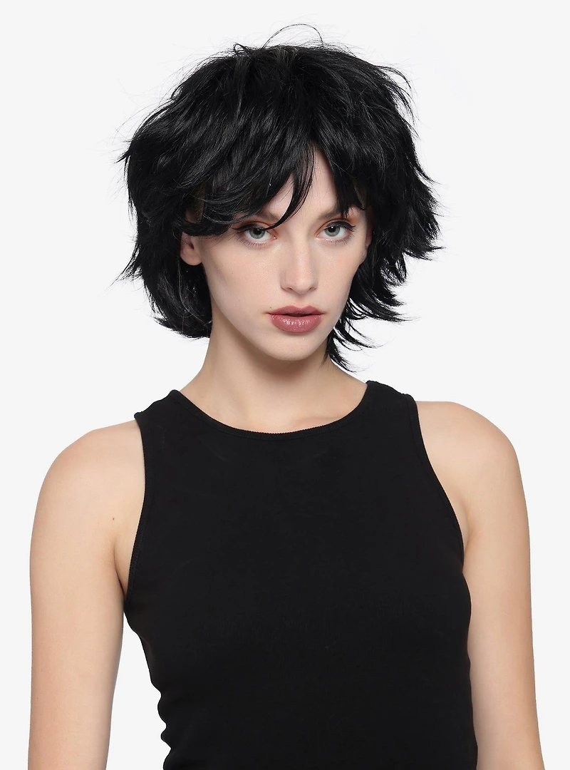 Epic Cosplay Apollo Black Shaggy Wig for Spiking 