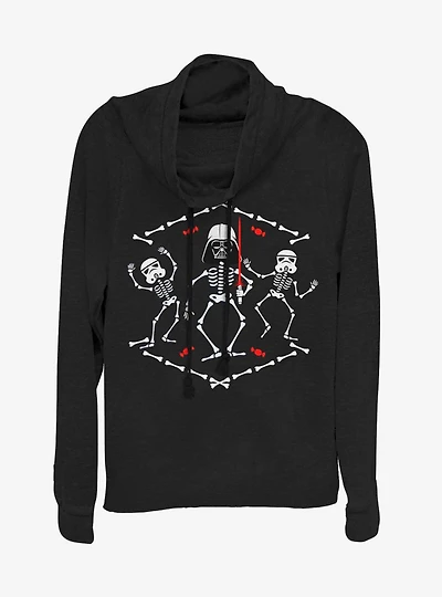 Star Wars Bones Vader Halloween Cowl Neck Long-Sleeve Girls Top