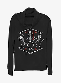 Star Wars Bones Vader Halloween Cowl Neck Long-Sleeve Girls Top
