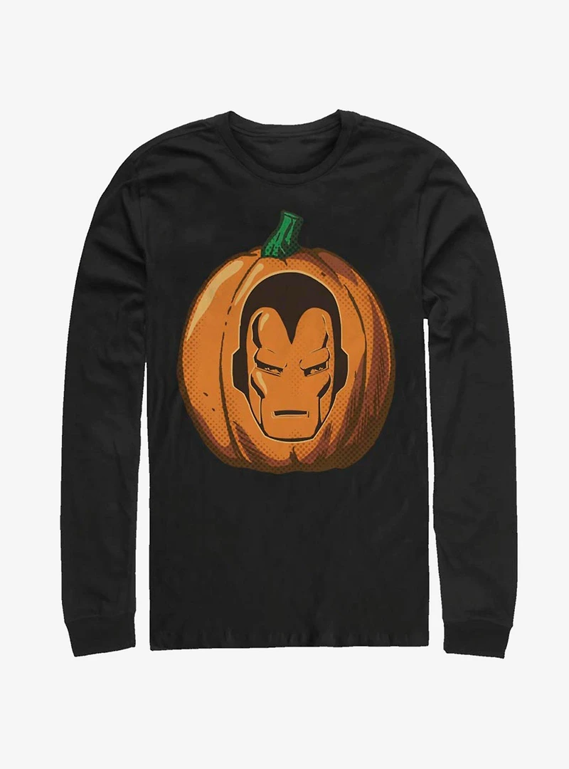 Marvel Iron Man Pumpkin Long-Sleeve T-Shirt