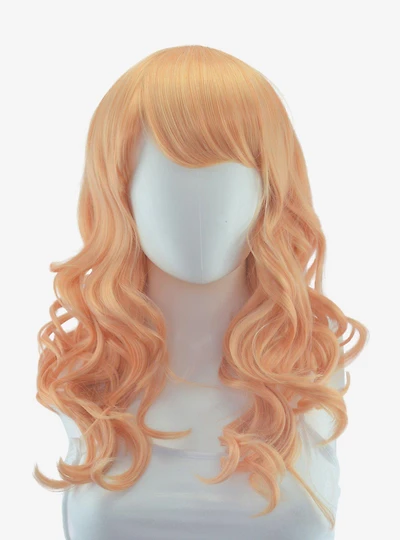 Epic Cosplay Hestia Peach Blonde Shoulder Length Curly Wig
