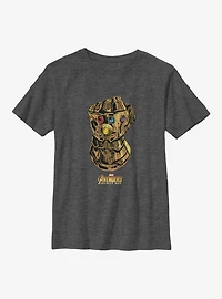 Marvel Avengers Gauntlet And Stones Youth T-Shirt