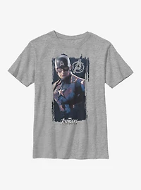 Marvel Captain America Cap Banner Youth T-Shirt