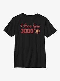 Marvel Iron Man Love You 3000 Icon Youth T-Shirt