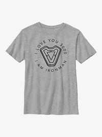 Marvel Iron Man Heart Youth T-Shirt