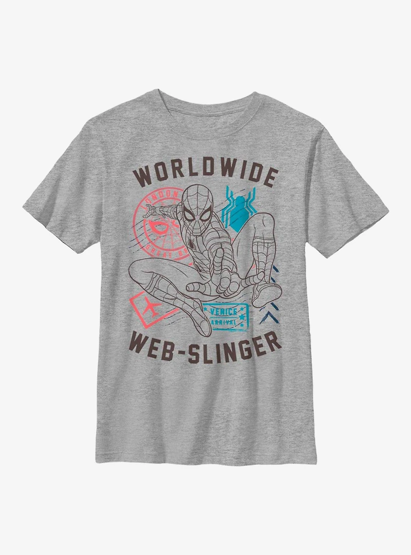 Marvel Spider-Man World Wide Web Slinger Youth T-Shirt
