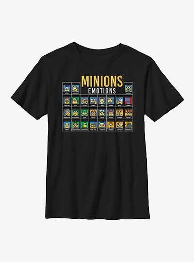 Despicable Me Minions Periodic Table Youth T-Shirt