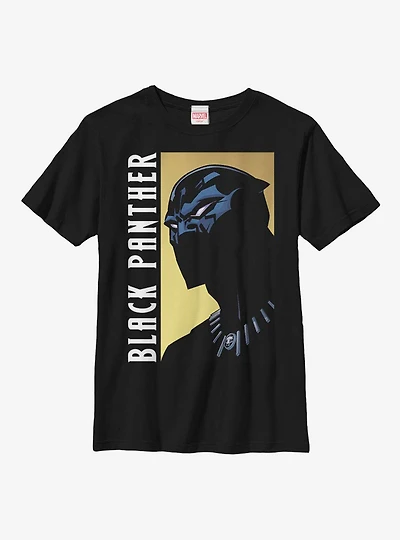 Marvel Black Panther Side Script Youth T-Shirt