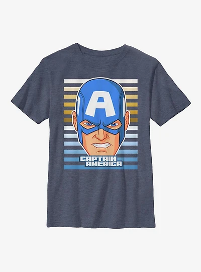 Marvel Captain America Capn Big Face Youth T-Shirt