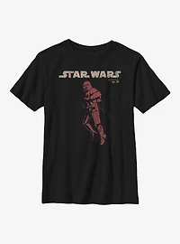 Star Wars Episode IX The Rise Of Skywalker Jet Red Youth T-Shirt