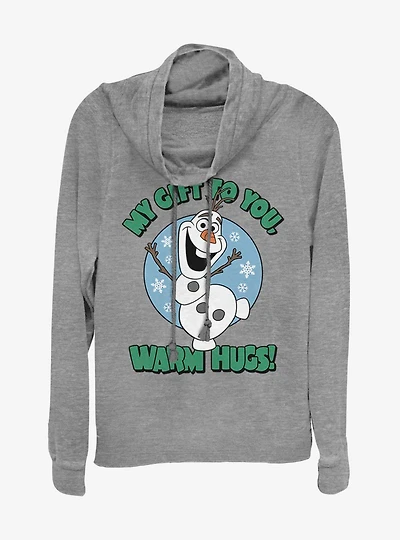 Disney Frozen One Cool Gift Cowlneck Long-Sleeve Womens Top