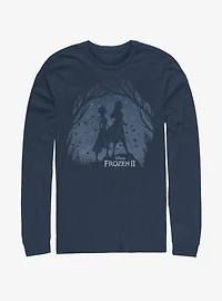 Disney Frozen 2 Night Scenery Long-Sleeve T-Shirt