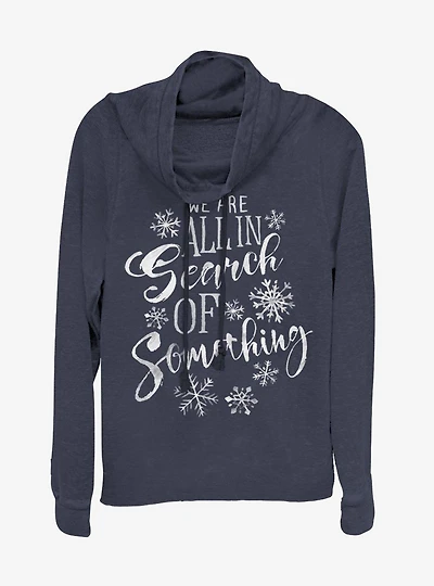 Disney Frozen 2 Search Of Something Cowlneck Long-Sleeve Womens Top