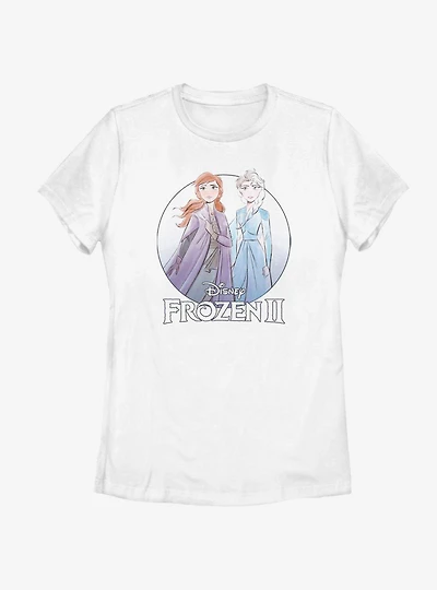 Disney Frozen 2 Anna Elsa Pose Womens T-Shirt