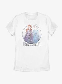 Disney Frozen 2 Anna Elsa Pose Womens T-Shirt