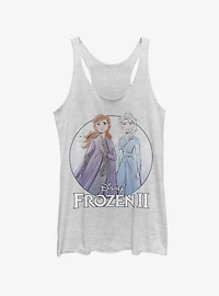 Disney Frozen 2 Anna Elsa Pose Womens Tank Top