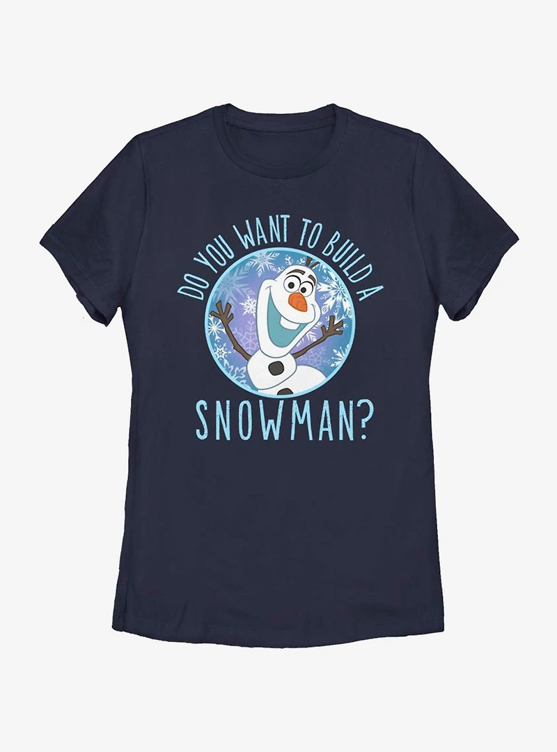 Disney Frozen Build a Snowman Womens T-Shirt