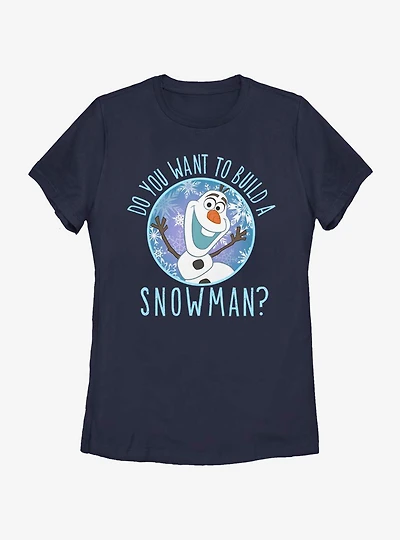 Disney Frozen Build a Snowman Womens T-Shirt