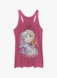 Disney Frozen Anna Flowers Womens Tank Top
