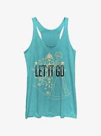 Disney Frozen Let It Go Elsa Sketch Womens Tank Top